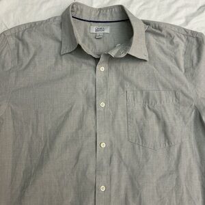 Croft & Barrow Gray Men's Casual Short Sleeve Button Down Shirt